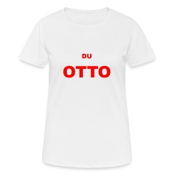 OTTO - Frauen T-Shirt atmungsaktiv - Weiß - Vorne - AI Model Female 172 dark (172cm)