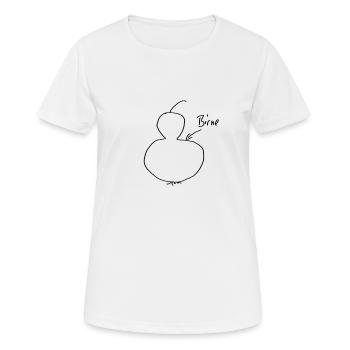 poire - T-shirt respirant Femme - blanc - Devant - AI Model Female 172 dark (172cm)