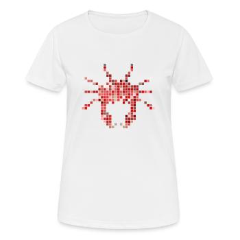 Pixel Crab - T-shirt respirant Femme - blanc - Devant - AI Model Female 172 dark (172cm)