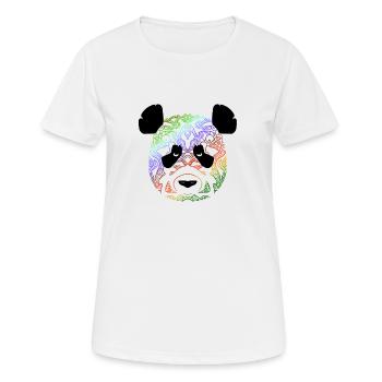 Panda in Farbe 2 - Frauen T-Shirt atmungsaktiv - Weiß - Vorne - AI Model Female 172 dark (172cm)