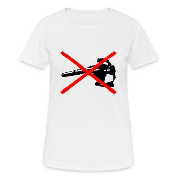 Annoying leaf blowers - Women's Breathable T-Shirt - white - Front - AI Model Female 172 dark (172cm)
