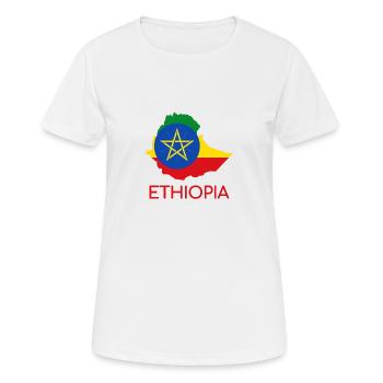Ethiopia - Women's Breathable T-Shirt - white - Front - AI Model Female 172 dark (172cm)
