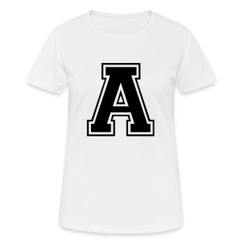a - T-shirt respirant Femme - blanc - Devant - AI Model Female 172 dark (172cm)