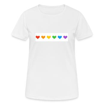 Gay Pride - Women's Breathable T-Shirt - white - Front - AI Model Female 172 dark (172cm)