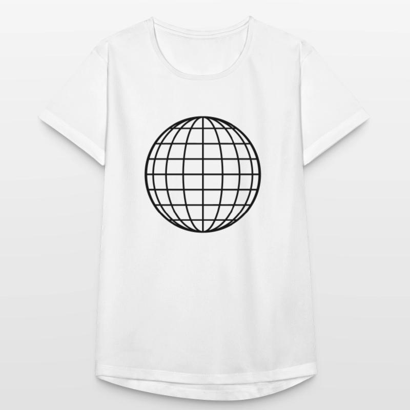 Sphere Globe Circle Round Geometric Shape Women's Breathable T-Shirt