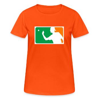 beerpong - Women's Breathable T-Shirt - neon orange - Front - AI Model Female 172 dark (172cm)