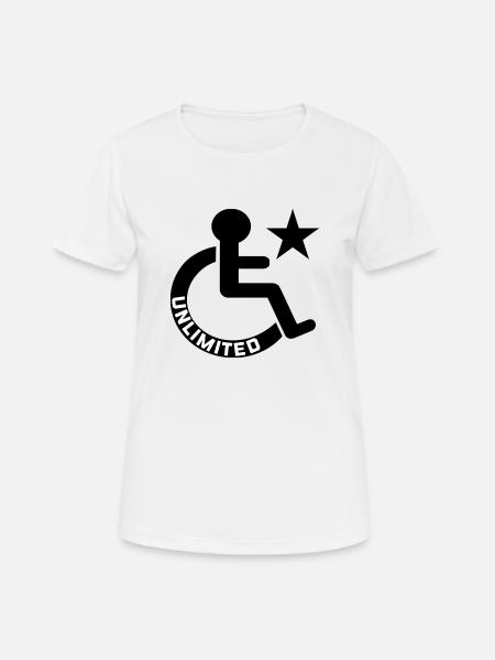 disability - Women's Breathable T-Shirt - white
