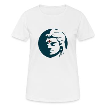 Shiva - Frauen T-Shirt atmungsaktiv - Weiß - Vorne - AI Model Female 172 dark (172cm)