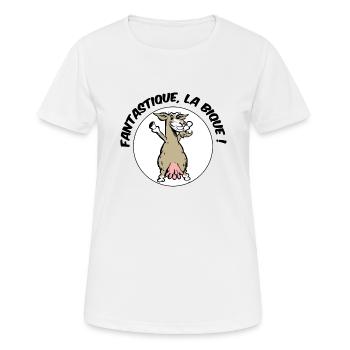 Fantastisch, der Bique - Frauen T-Shirt atmungsaktiv - Weiß - Vorne - AI Model Female 172 dark (172cm)