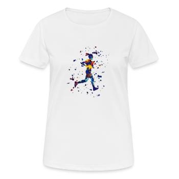 Jogging de course sportive - T-shirt respirant Femme - blanc - Devant - AI Model Female 172 dark (172cm)