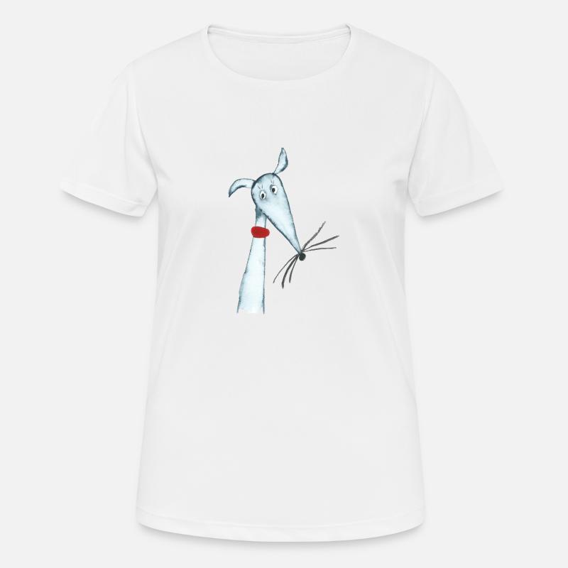 Greyhound blue - Women's Breathable T-Shirt - white