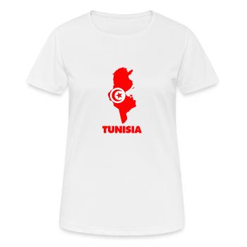 tunesien - Frauen T-Shirt atmungsaktiv - Weiß - Vorne - AI Model Female 172 dark (172cm)
