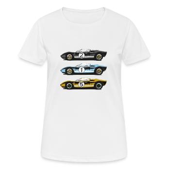 GT40 - Women's Breathable T-Shirt - white - Front - AI Model Female 172 dark (172cm)