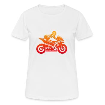 Cadeau de tatouage tribal polynésien maori moto - T-shirt respirant Femme - blanc - Devant - AI Model Female 172 dark (172cm)