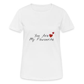My favorite black - Women's Breathable T-Shirt - white - Front - AI Model Female 172 dark (172cm)