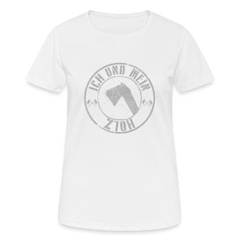 holz black - Frauen T-Shirt atmungsaktiv - Weiß - Vorne - AI Model Female 172 dark (172cm)