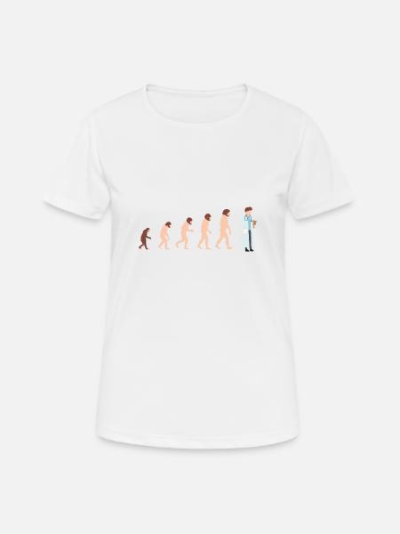 Evolution doctor doctor Funny gift idea - Women's Breathable T-Shirt - white