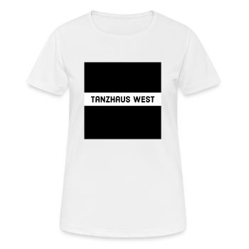 Tanzhaus West - Frauen T-Shirt atmungsaktiv - Weiß - Vorne - AI Model Female 172 dark (172cm)