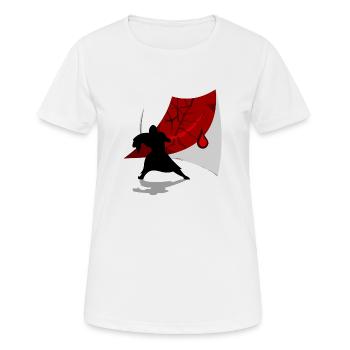 Ninja - T-shirt respirant Femme - blanc - Devant - AI Model Female 172 dark (172cm)