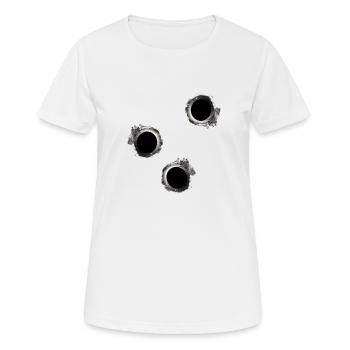 Coups de feu - T-shirt respirant Femme - blanc - Devant - AI Model Female 172 dark (172cm)