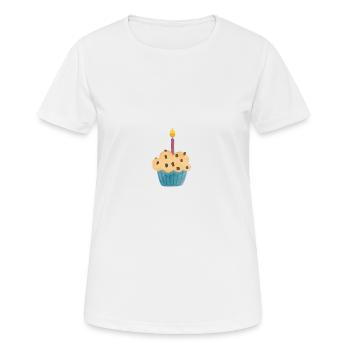 muffin - Women's Breathable T-Shirt - white - Front - AI Model Female 172 dark (172cm)