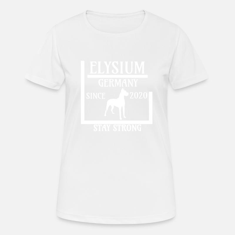 Stay strong - Elysium Germany - since 202 - Women's Breathable T-Shirt - white