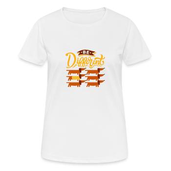 Be Different - Dachshund - Women's Breathable T-Shirt - white - Front - AI Model Female 172 dark (172cm)