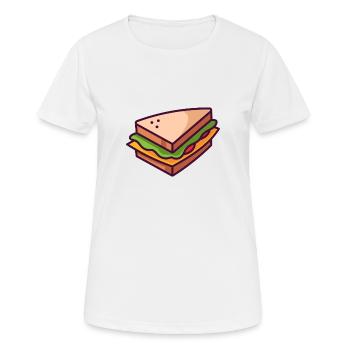 sandwich - Women's Breathable T-Shirt - white - Front - AI Model Female 172 dark (172cm)