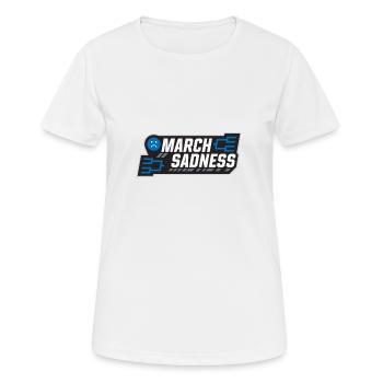 Tristesse de mars - T-shirt respirant Femme - blanc - Devant - AI Model Female 172 dark (172cm)