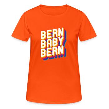 Bern Baby Bern - Women's Breathable T-Shirt - neon orange - Front - AI Model Female 172 dark (172cm)