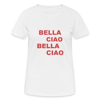 BELLA CIAO - Women's Breathable T-Shirt - white - Front - AI Model Female 172 dark (172cm)