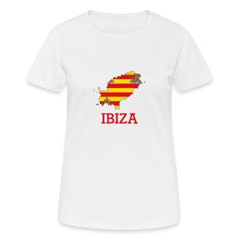 ibiza - Frauen T-Shirt atmungsaktiv - Weiß - Vorne - AI Model Female 172 dark (172cm)