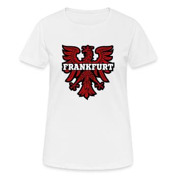 Francfort-sur-le-Main - T-shirt respirant Femme - blanc - Devant - AI Model Female 172 dark (172cm)