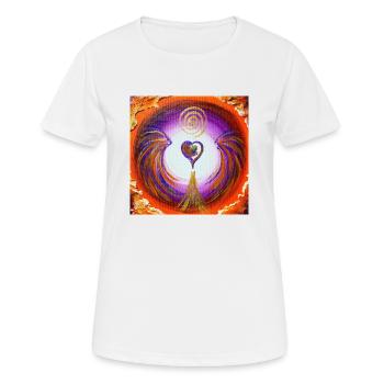 Herzgel récupération de votre pouvoir - T-shirt respirant Femme - blanc - Devant - AI Model Female 172 dark (172cm)