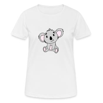 Cute Baby Koala Bear - Women's Breathable T-Shirt - white - Front - AI Model Female 172 dark (172cm)