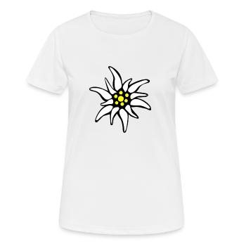 Club alpin Edelweiss - T-shirt respirant Femme - blanc - Devant - AI Model Female 172 dark (172cm)