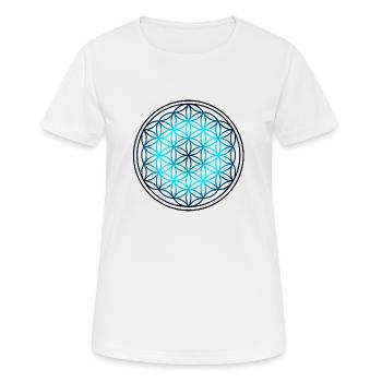 flower of life flower of life 19 circle 19 circle - Women's Breathable T-Shirt - white - Front - AI Model Female 172 dark (172cm)