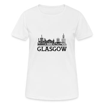 Glasgow - T-shirt respirant Femme - blanc - Devant - AI Model Female 172 dark (172cm)