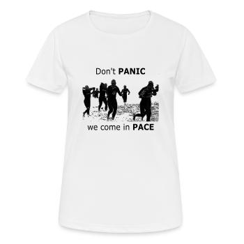 We come in pace - Women's Breathable T-Shirt - white - Front - AI Model Female 172 dark (172cm)