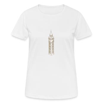 Tour Big Ben - T-shirt respirant Femme - blanc - Devant - AI Model Female 172 dark (172cm)