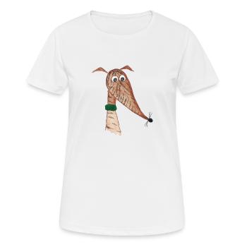 Bringéon rouge Greyhound - T-shirt respirant Femme - blanc - Devant - AI Model Female 172 dark (172cm)