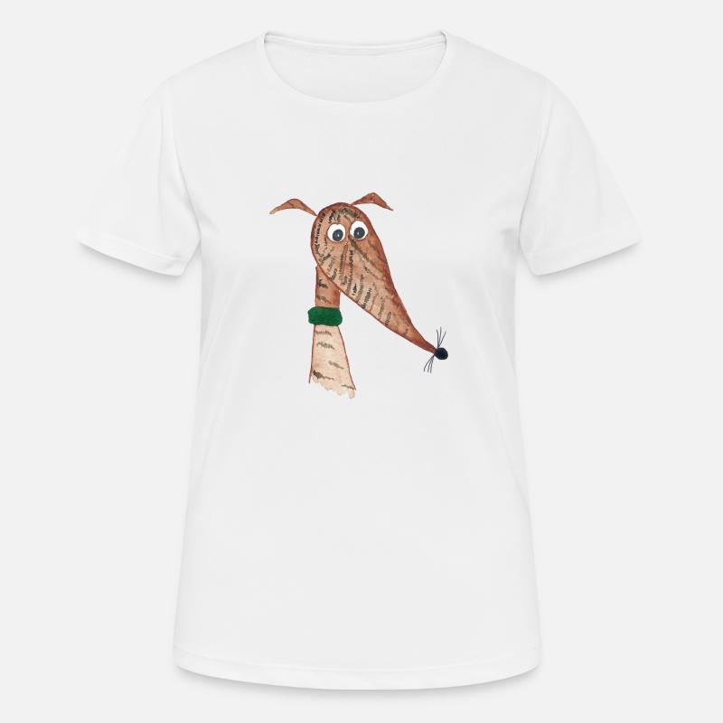 Greyhound red brindle - Women's Breathable T-Shirt - white