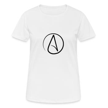 Atheist - Frauen T-Shirt atmungsaktiv - Weiß - Vorne - AI Model Female 172 dark (172cm)