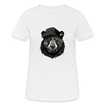 BEAR - Women's Breathable T-Shirt - white - Front - AI Model Female 172 dark (172cm)