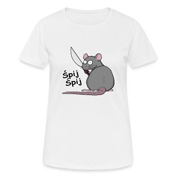 Sommeil sommeil - T-shirt respirant Femme - blanc - Devant - AI Model Female 172 dark (172cm)