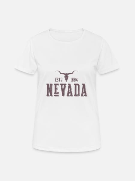 Nevada State State of Nevada State of Nevada - Women's Breathable T-Shirt - white