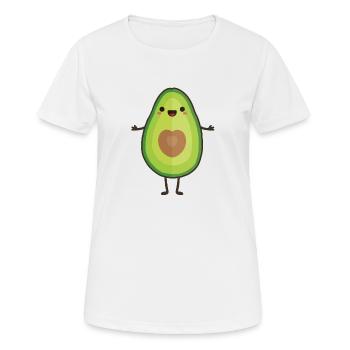 Avocado - Frauen T-Shirt atmungsaktiv - Weiß - Vorne - AI Model Female 172 dark (172cm)