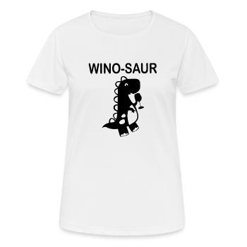 WINO SAUR - Frauen T-Shirt atmungsaktiv - Weiß - Vorne - AI Model Female 172 dark (172cm)