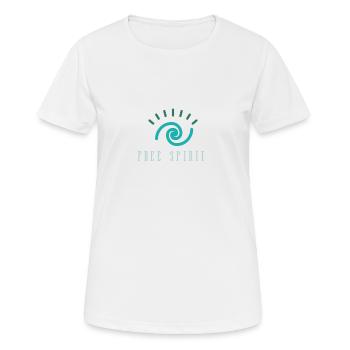 Spirale - Frauen T-Shirt atmungsaktiv - Weiß - Vorne - AI Model Female 172 dark (172cm)