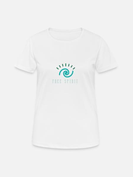 Spirale - Frauen T-Shirt atmungsaktiv - Weiß